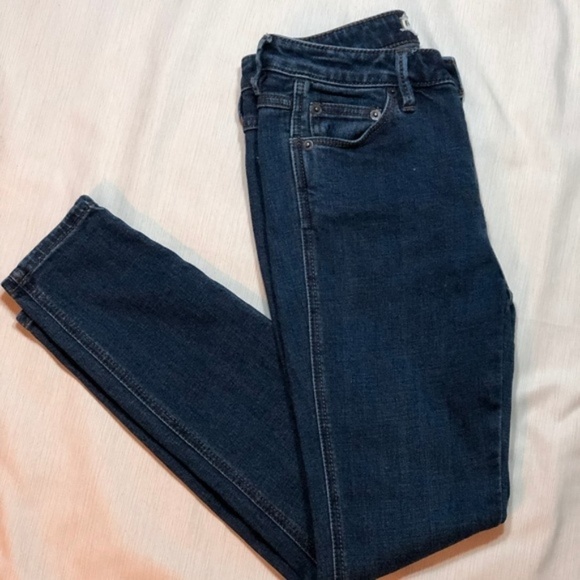 Free People Button Fly Skinny Jeans Size 25 - Picture 3 of 4